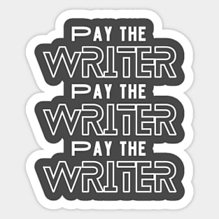 Pay the Writer Sticker